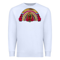 White lady of guadalupe rainbow Premium Sweatshirt - Jasminsmagicworld