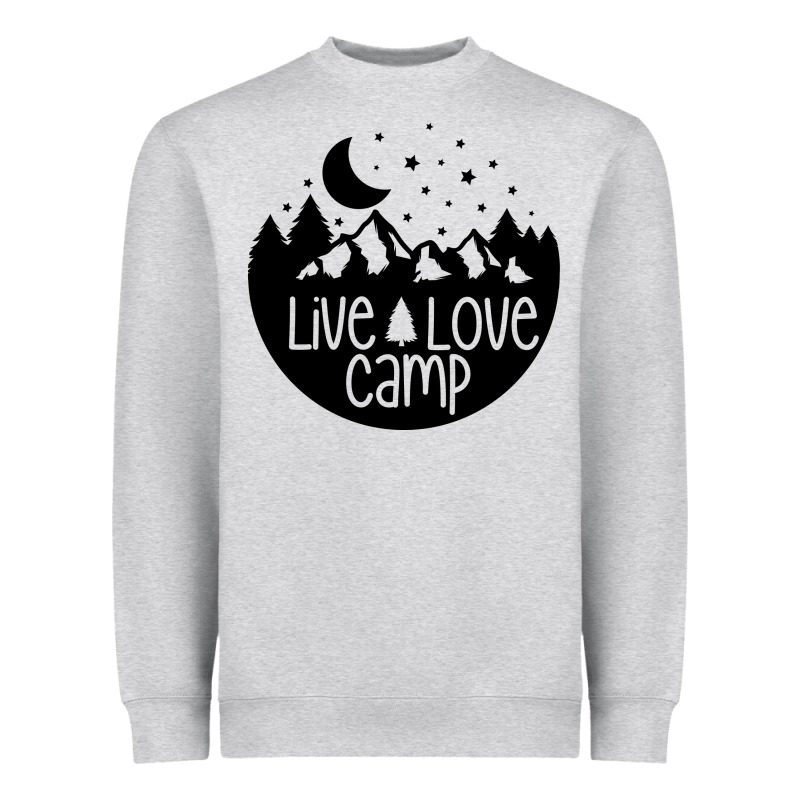 Live Love Camp Heavyweight Sweatshirt by Unal Design | Teevron