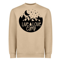 Mushroom Live Love Camp Heavyweight Sweatshirt - Unal Design