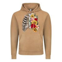 Vintage Camel floral ribcage Vintage Hoodie - MaliasSmallBusiness