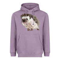 Lavender Hedgehog Illustrations Heavyweight Hoodie - LillyAllenDesigns