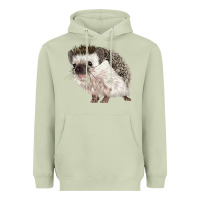 Matcha Hedgehog Illustrations Heavyweight Hoodie - LillyAllenDesigns