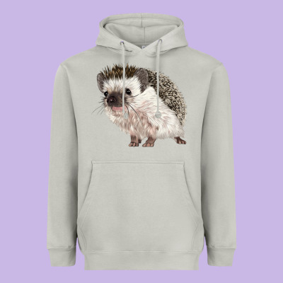 Hedgehog Illustrations Heavyweight Hoodie Designed By Lillyallendesigns