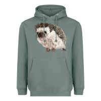 Sage Hedgehog Illustrations Heavyweight Hoodie - LillyAllenDesigns