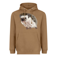 Toasted Coconut Hedgehog Illustrations Heavyweight Hoodie - LillyAllenDesigns