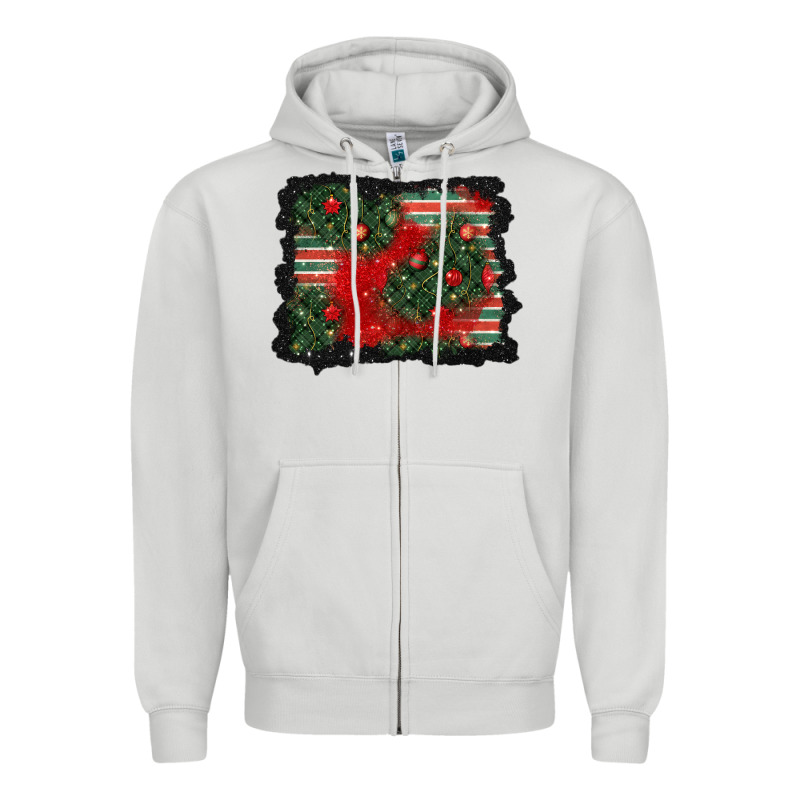Christmas Ornament Background Zipper Hoodie by BundleAndBundleShop | Teevron