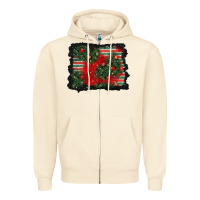 Sandshell christmas ornament background Zipper Hoodie - BundleAndBundleShop