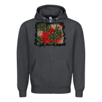 Smoke christmas ornament background Zipper Hoodie - BundleAndBundleShop