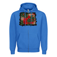 True Royal christmas ornament background Zipper Hoodie - BundleAndBundleShop