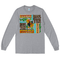 Heather Grey rooster Long Sleeve Tee - AdoDesignShop