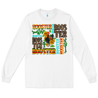 White rooster Long Sleeve Tee - AdoDesignShop