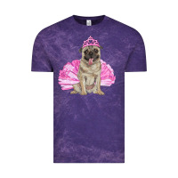 Cloud Purple Balerina pug with tutu Vintage Tee - RanaPortraitStore