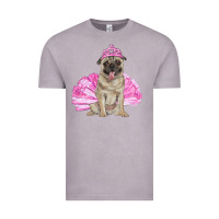 Vintage Zinc Balerina pug with tutu Vintage Tee - RanaPortraitStore