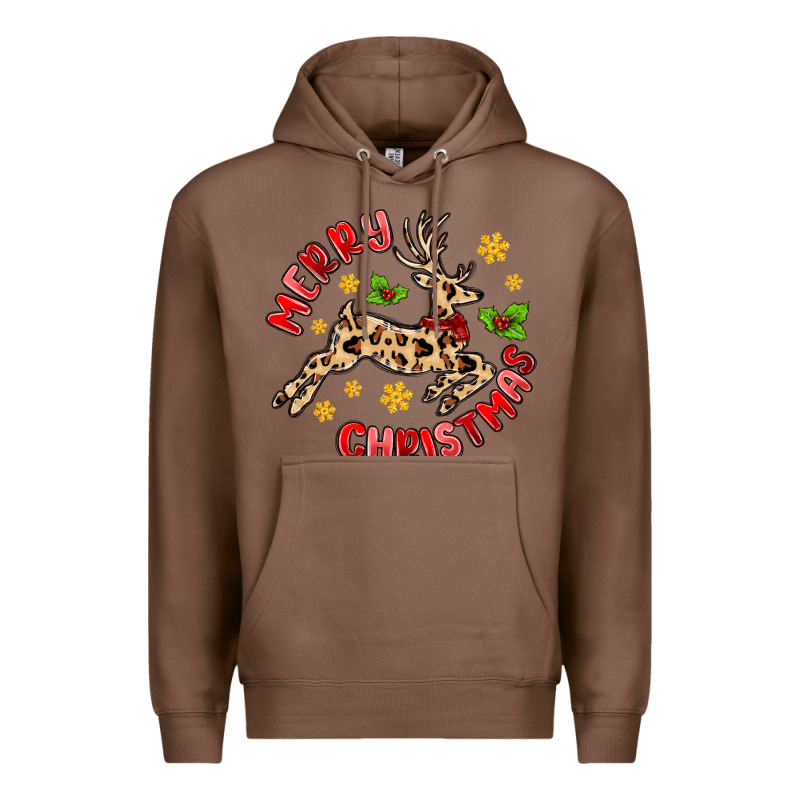 Merry Christmas Deer Premium Hoodie by MaliasSmallBusiness | Teevron