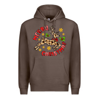 Coffee merry christmas deer Premium Hoodie - MaliasSmallBusiness