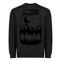 Black View jar Heavyweight Sweatshirt - Unal Design