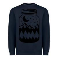 Navy View jar Heavyweight Sweatshirt - Unal Design