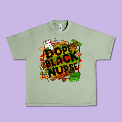 Dope Black Nurse Urban Heavy Tee Designed By Zillion Design Studio