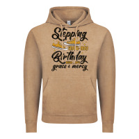 Vintage Coffee stepping into my birthday with god s grace and mer Vintage Hoodie - MaliasSmallBusiness