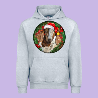 Boer Goat Christmas Urban Hoodie Designed By Lillyallendesigns