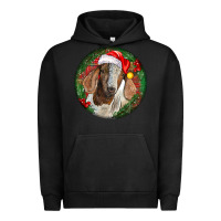 Pigment Black Boer Goat Christmas Urban Hoodie - LillyAllenDesigns