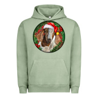 Pigment Oil Green Boer Goat Christmas Urban Hoodie - LillyAllenDesigns