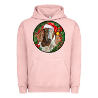 Pigment Salmon Boer Goat Christmas Urban Hoodie - LillyAllenDesigns