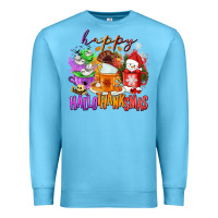 Ocean Blue Happy Hallothanksmas coffee cups Premium Sweatshirt - NancyCooperArtShop