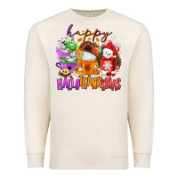 Sandshell Happy Hallothanksmas coffee cups Premium Sweatshirt - NancyCooperArtShop