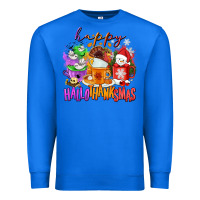 True Royal Happy Hallothanksmas coffee cups Premium Sweatshirt - NancyCooperArtShop