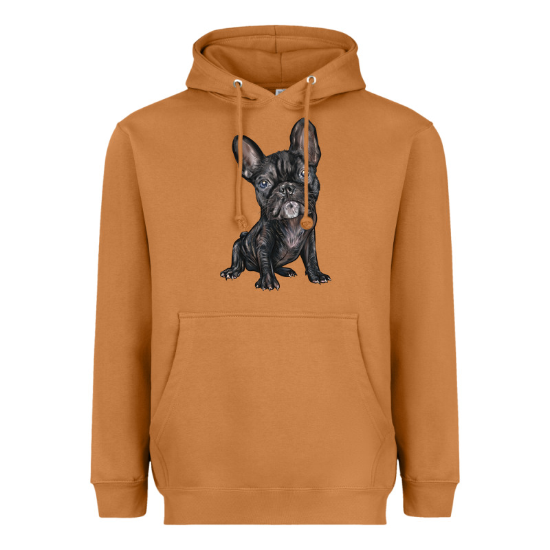 French Bulldog Heavyweight Hoodie by BarkalooDesign | Teevron