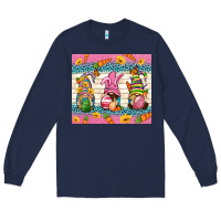 Navy Easter Gnomies Tumbler Easter Day Long Sleeve Tee - Neo Western