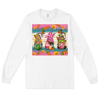 White Easter Gnomies Tumbler Easter Day Long Sleeve Tee - Neo Western