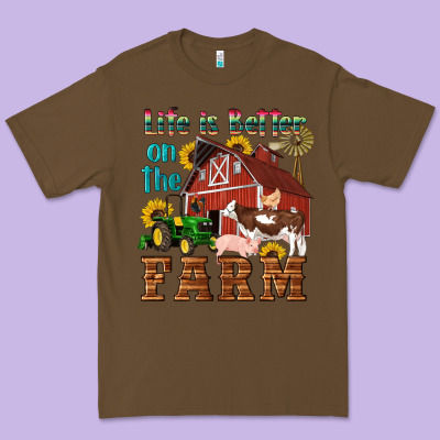 Western Life Is Better On The Farm Premium Tee Designed By Artiststas