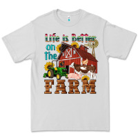 Dove Grey western life is better on the farm Premium Tee - Artiststas