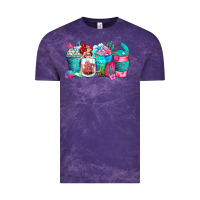 Cloud Purple mermaid coffee cups Vintage Tee - Zillion Design Studio