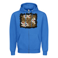 True Royal christmas mistletoe background Zipper Hoodie - BundleAndBundleShop