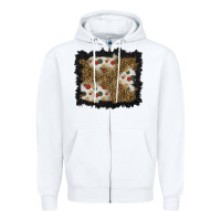 White christmas mistletoe background Zipper Hoodie - BundleAndBundleShop