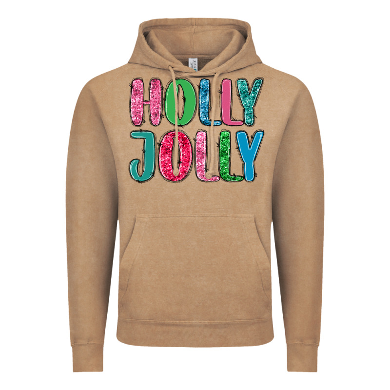 Holly Jolly Vintage Hoodie by MaliasSmallBusiness | Teevron