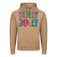 Vintage Coffee holly jolly Vintage Hoodie - MaliasSmallBusiness