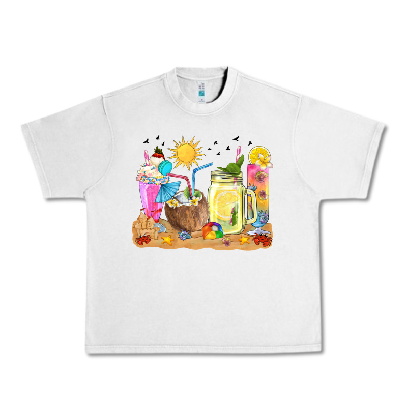 Summer Drinks Coffee Cups Urban Heavy Tee by texasbilliewilder | Teevron