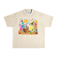 Sandshell summer drinks coffee cups Urban Heavy Tee - texasbilliewilder