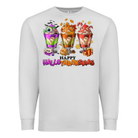 Dove Grey Happy Hallothanksmas coffee cups Premium Sweatshirt - NancyCooperArtShop
