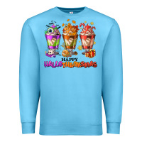 Ocean Blue Happy Hallothanksmas coffee cups Premium Sweatshirt - NancyCooperArtShop