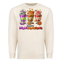Sandshell Happy Hallothanksmas coffee cups Premium Sweatshirt - NancyCooperArtShop