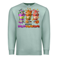 Seafoam Happy Hallothanksmas coffee cups Premium Sweatshirt - NancyCooperArtShop