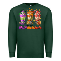 Sports Green Happy Hallothanksmas coffee cups Premium Sweatshirt - NancyCooperArtShop