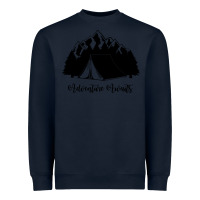 Navy Adventure Camping Heavyweight Sweatshirt - Unal Design