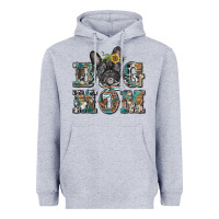 Heather Grey dog mom french bulldog Heavyweight Hoodie - BarkalooDesign