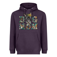 Plum dog mom french bulldog Heavyweight Hoodie - BarkalooDesign
